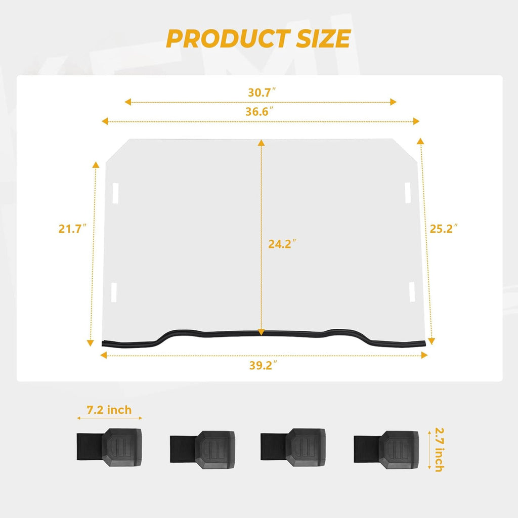 Scratch Resistant Polycarbonate Front Full Windshield B355417