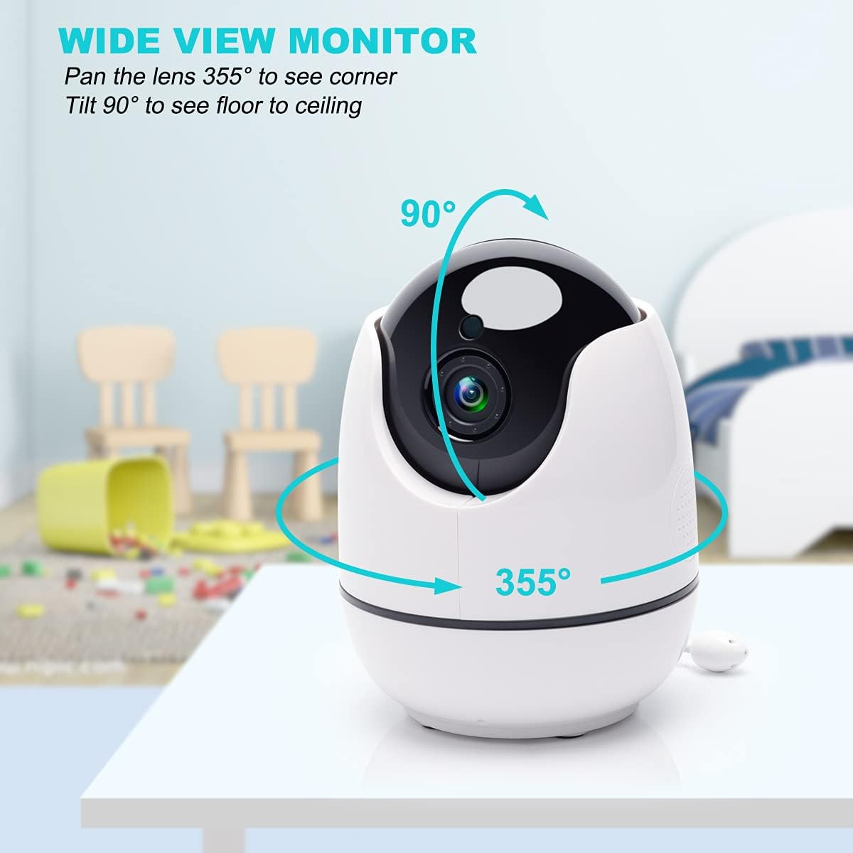 Video Baby Monitor with Camera and Audio 720P HD 5.5 Display W845