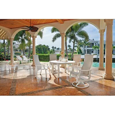 Swivel Patio Dining Chair Textured Black Pecan P3312