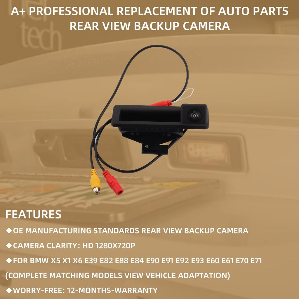 1280x720p IP68 Waterproof Rear View Backup Camera Pack of 2 D7171