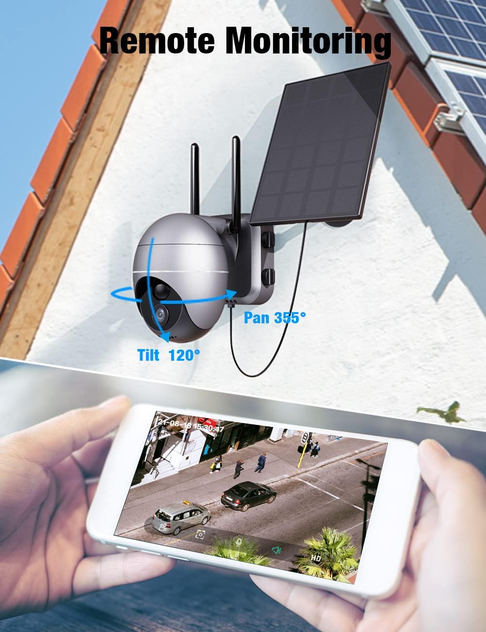 Wireless Outdoor Solar Security Camera with Battery G588