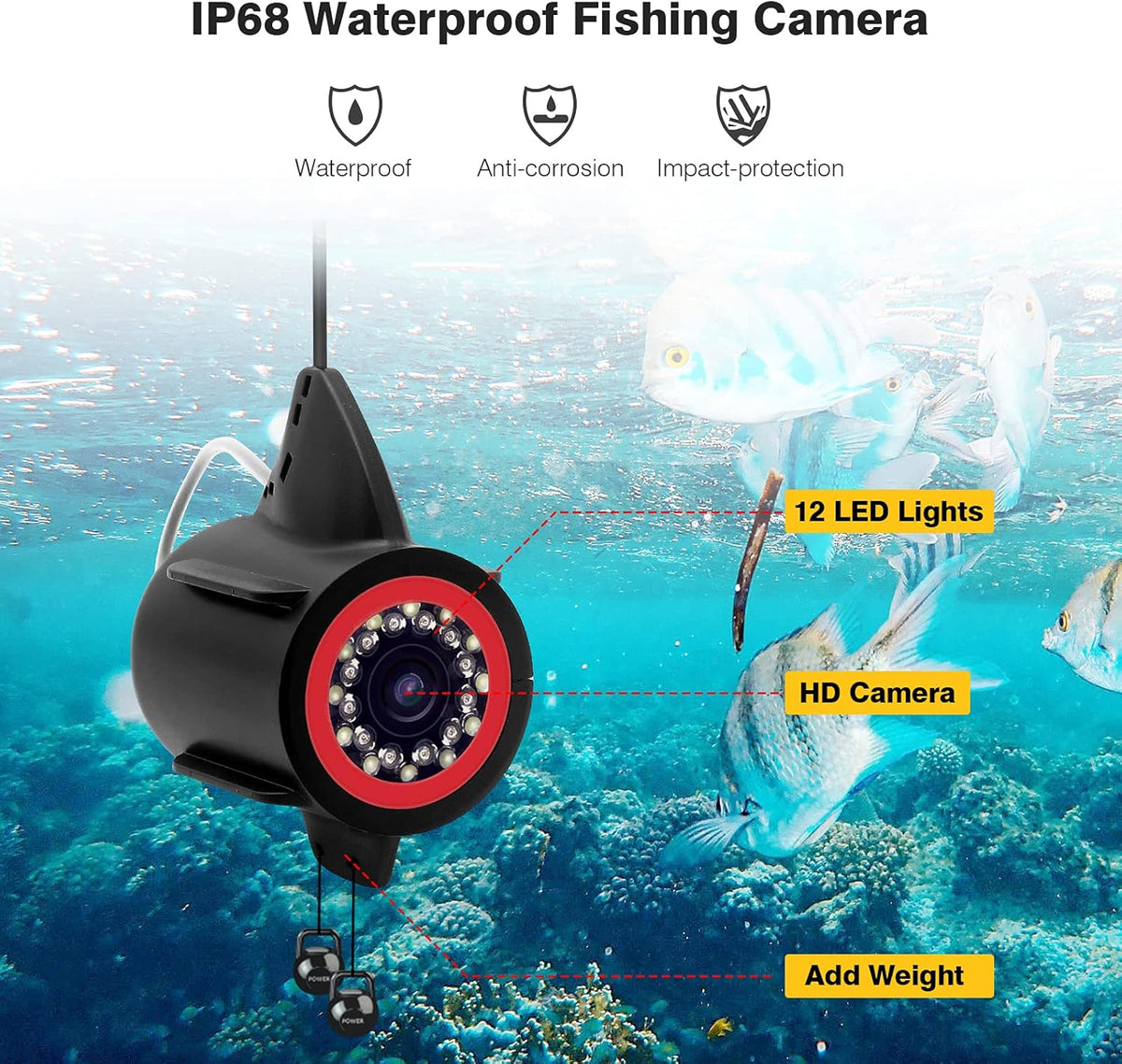 Underwater Fishing Camera with 7 inch HD LCD Monitor L943