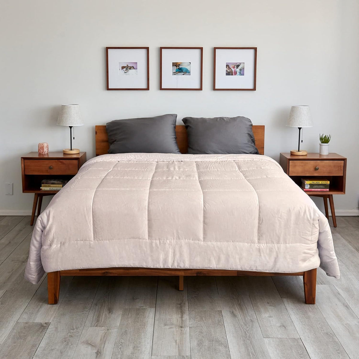 Eucalyptus Down Alternative Comforter Queen Grey I6570