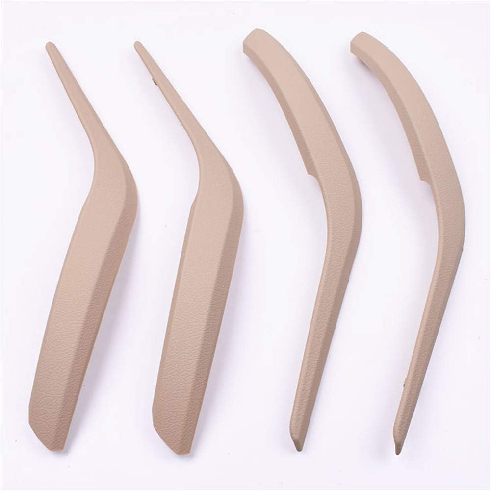 BMW Car Interior Door Grab Pull Handle Cover Replacement Armrest Bracket 4pc-Set Carbon A50406