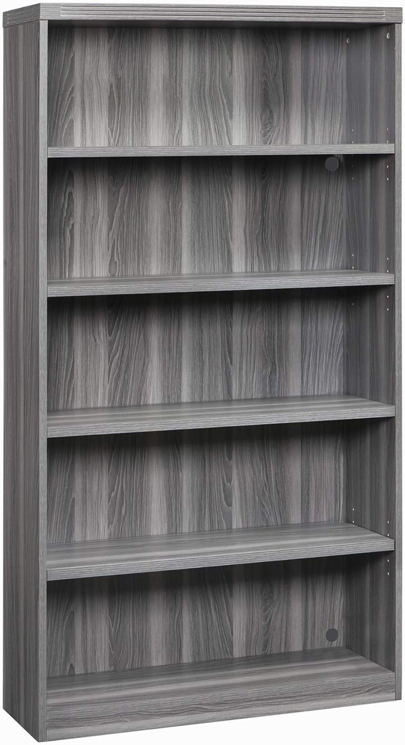5 Shelf Gray Steel Bookcase T34444