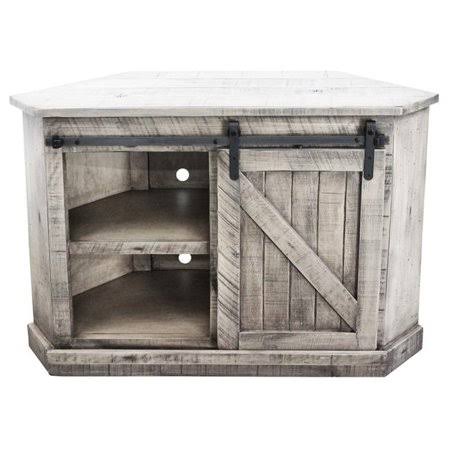 Antique Black Corner TV Stand Y9214