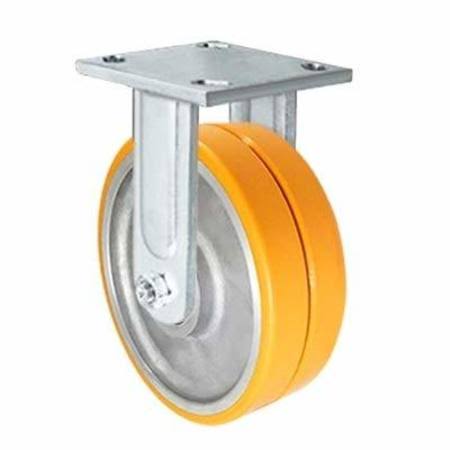 8x22x2x22 Dual Wheel Rigid Fixed Caster T750