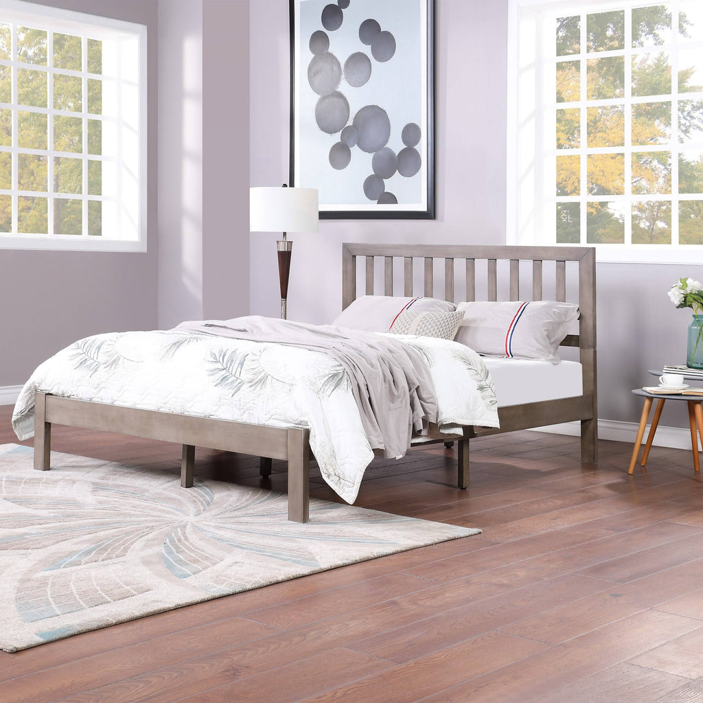 Acacia Wood Queen Bed Platform D11212