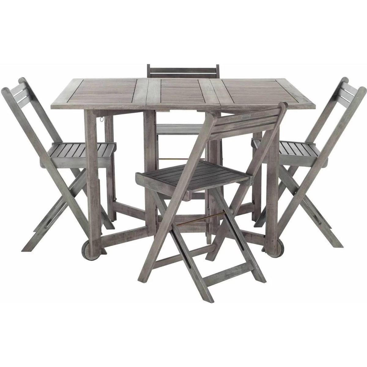 Grey Wash Outdoor Table with 4 Chairs Q40791