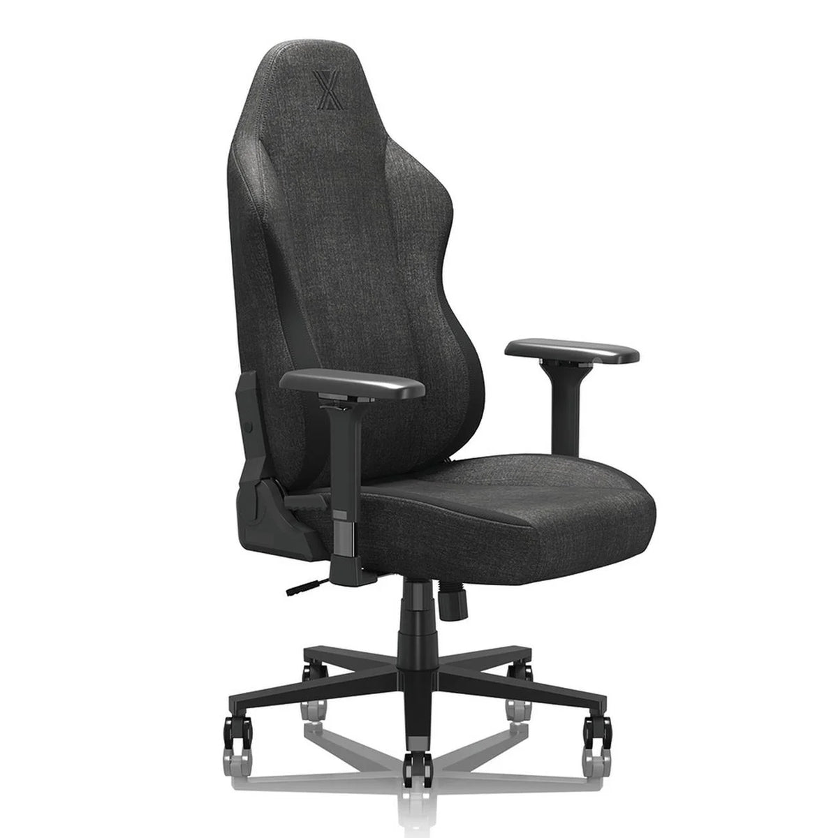 Black Fabric Ergonomic Gaming Chair with Lumbar Support P660