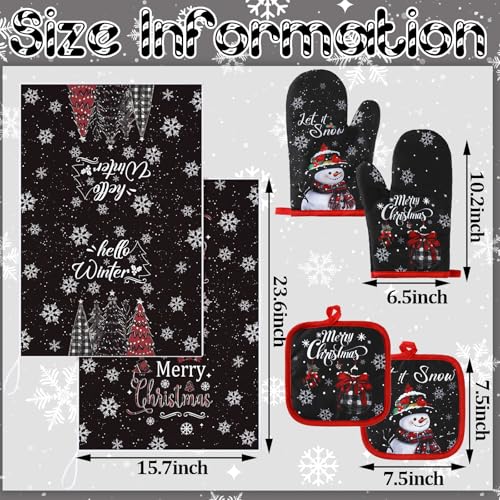 6 Pcs Christmas Kitchen Decor Set G86429