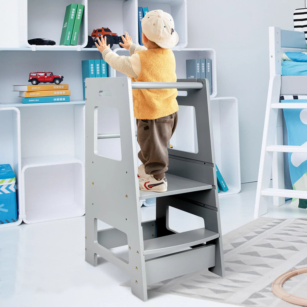 Wooden Adjustable Kids Step Stool N941760