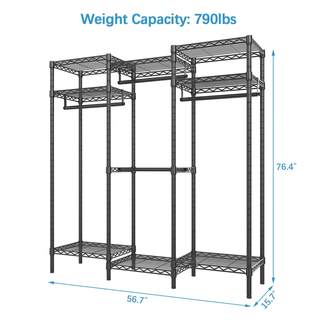 Black Freestanding Closet Organizer L77127