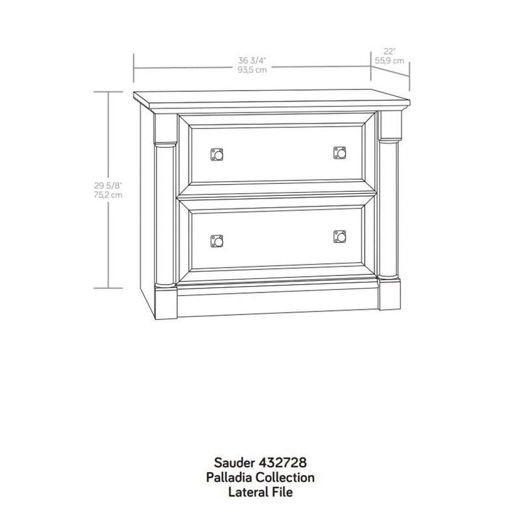 2 Drawer Lateral File Cabinet T587