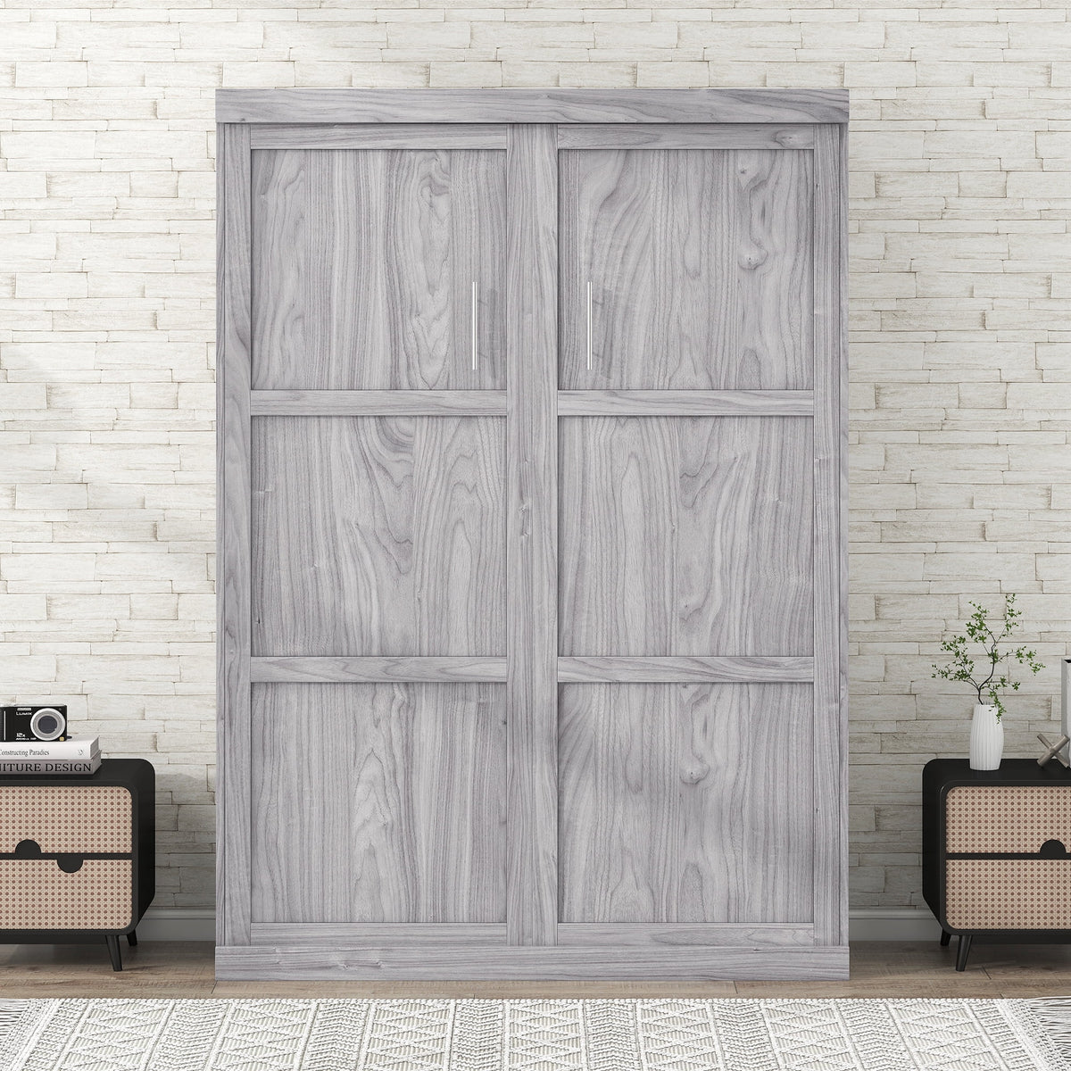 Pine Wood Full Size Murphy Bed H49040