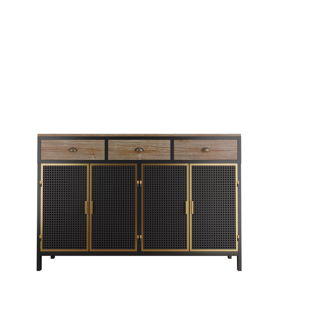 47.64" Wide 2 Doors 3 Drawer Sideboard Storage Cabinet J66430