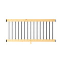 6 ft. Pressure-Treated Wood Railing Kit with Square Aluminum Balusters Z158446