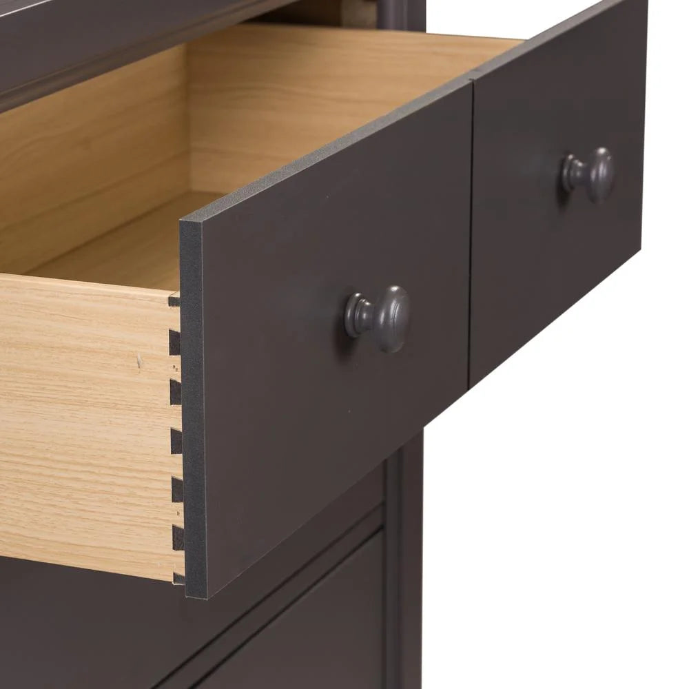 Dark Gray 5 Drawer Chest N595