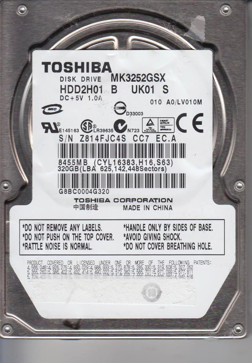 320GB SATA 2.5 Hard Drive N4637