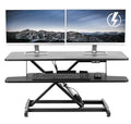 42 inch Black Height Adjustable Desk Converter D123207