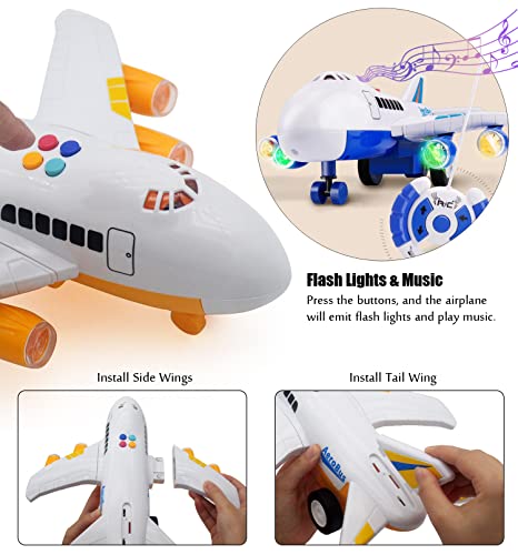 4CH RC Airplane Remote Control Toy (Blue) Y255916