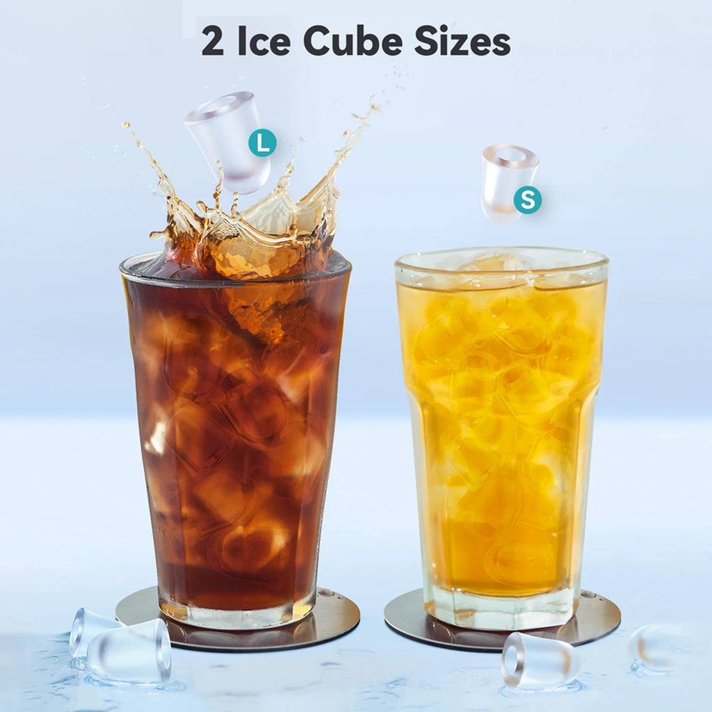 Portable Self-Clean Countertop Ice Maker with Scoop and Basket W753136