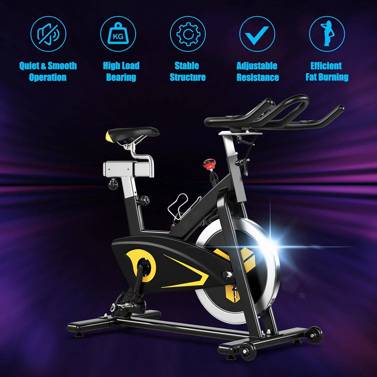 Indoor Cycling Bike Magnetic Exercise Bike Belt Drive I413
