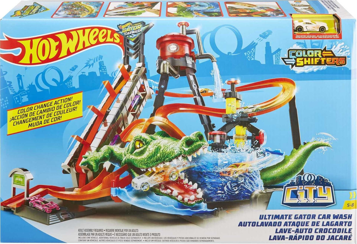 Car Wash Playset with Toy Car in 1:64 Scale B217