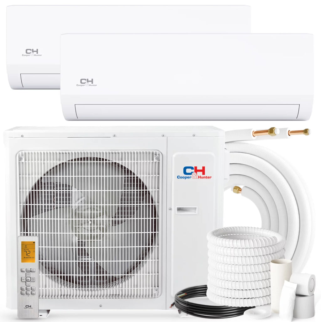18000 BTU 230V Dual Zone Mini Split Heat Pump Air Conditioner S6881