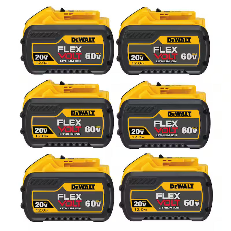 20V/60V MAX Lithium-Ion 12.0Ah Battery 6-Pack G771
