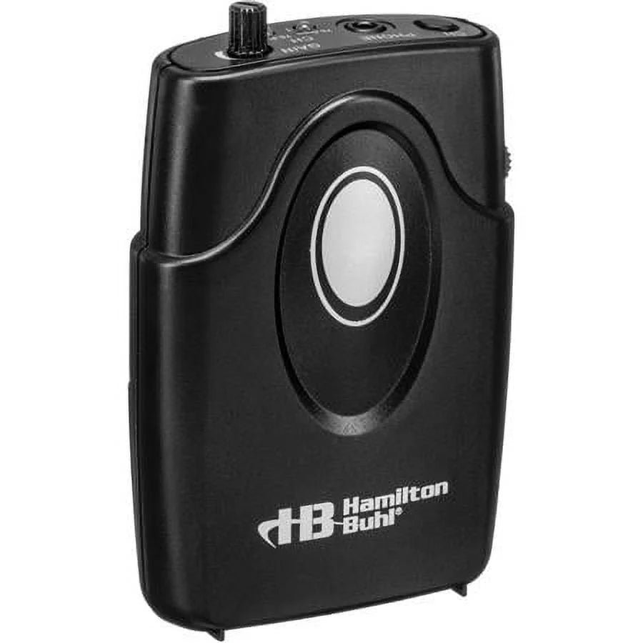 Assistive Listening Dual Frequency System with Transmitter, 6x Receiver, 6x Earbuds, Carrying Case T1792