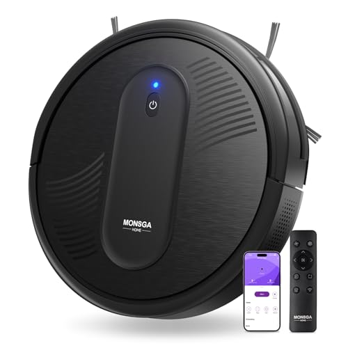 Robot Vacuum Cleaner, 3000Pa Suction, 3.2" Super-Slim, 140Min Runtime K512