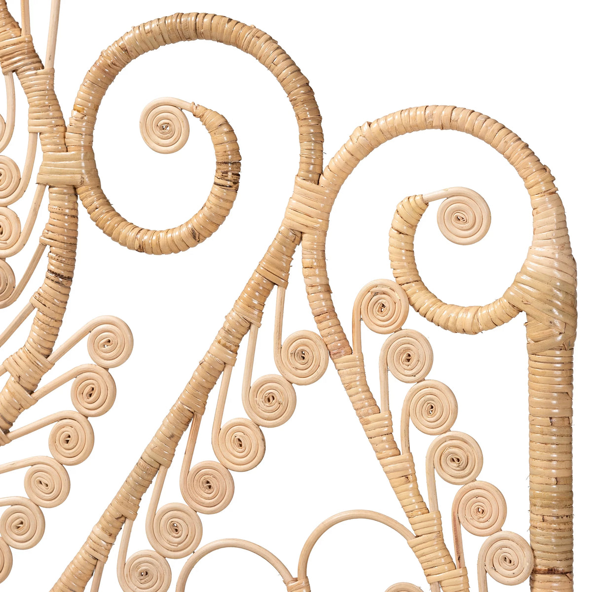 Natural Brown Rattan Queen Size Headboard P424