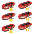 Inflatable Raft Set with Oars and Pump 6 Pack K806