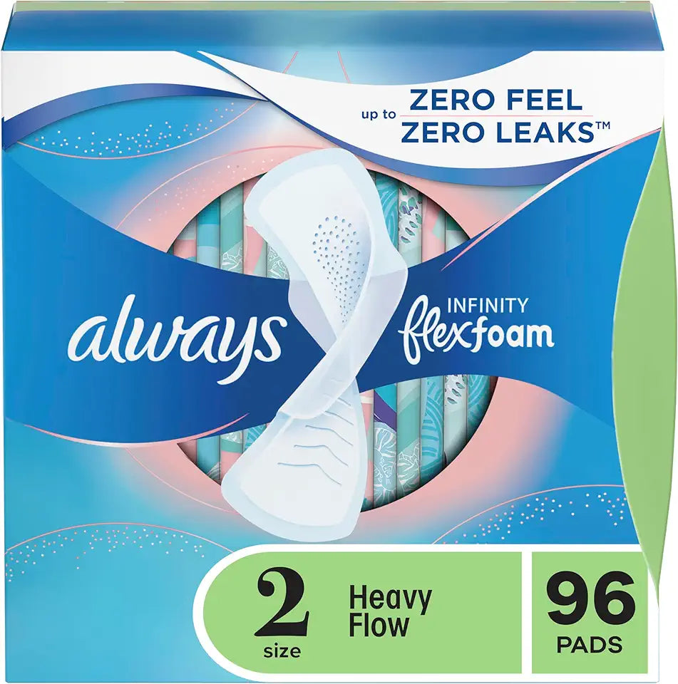 Unscented Feminine Pads with Wings 96 Count T83973