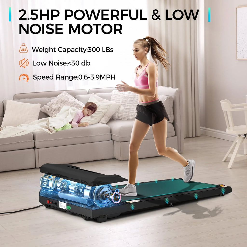 Walking Pad Treadmill 2.5HP Electric Jogging Running Machine with LED Display S6431