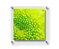 23x23-Inch Magnetic Acrylic Floating Frame with Silver Hardware W292