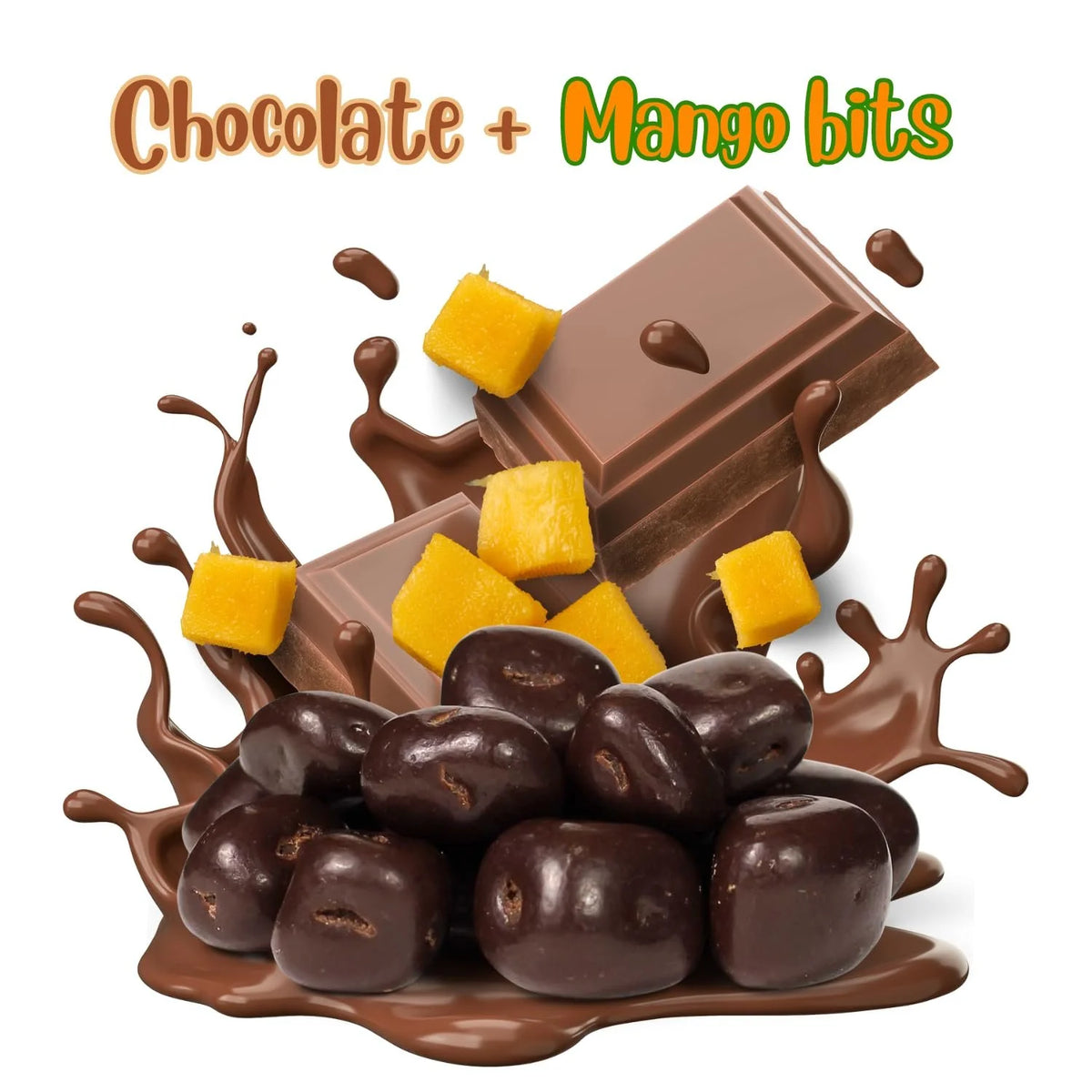 Dark Chocolate Covered Dried Mango 60 OZ Vegan Non-Dairy Kosher R301