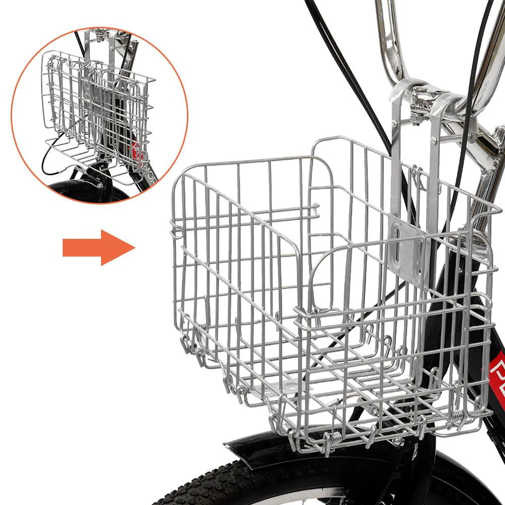 24-Inch Wheel Black Adult Tricycle Q663