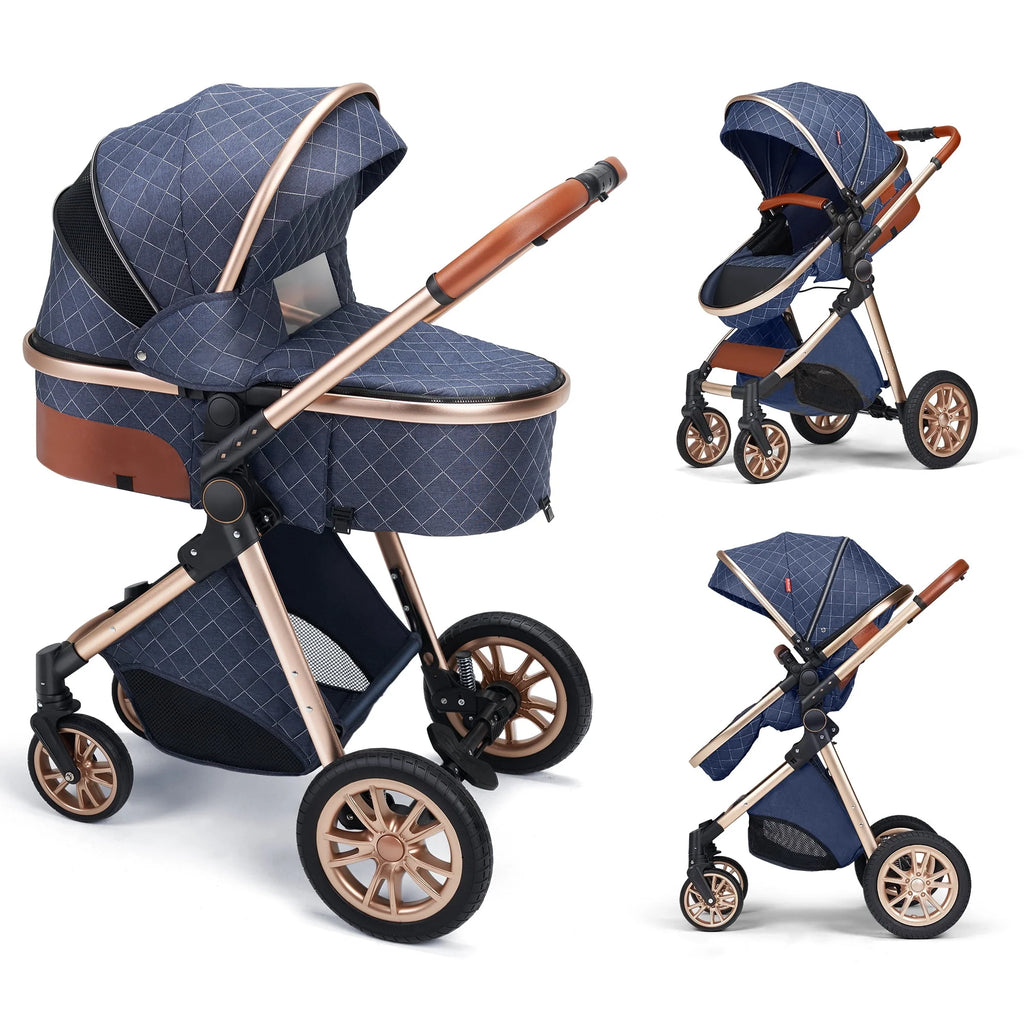 Black Folding Aluminum Baby Stroller M693691