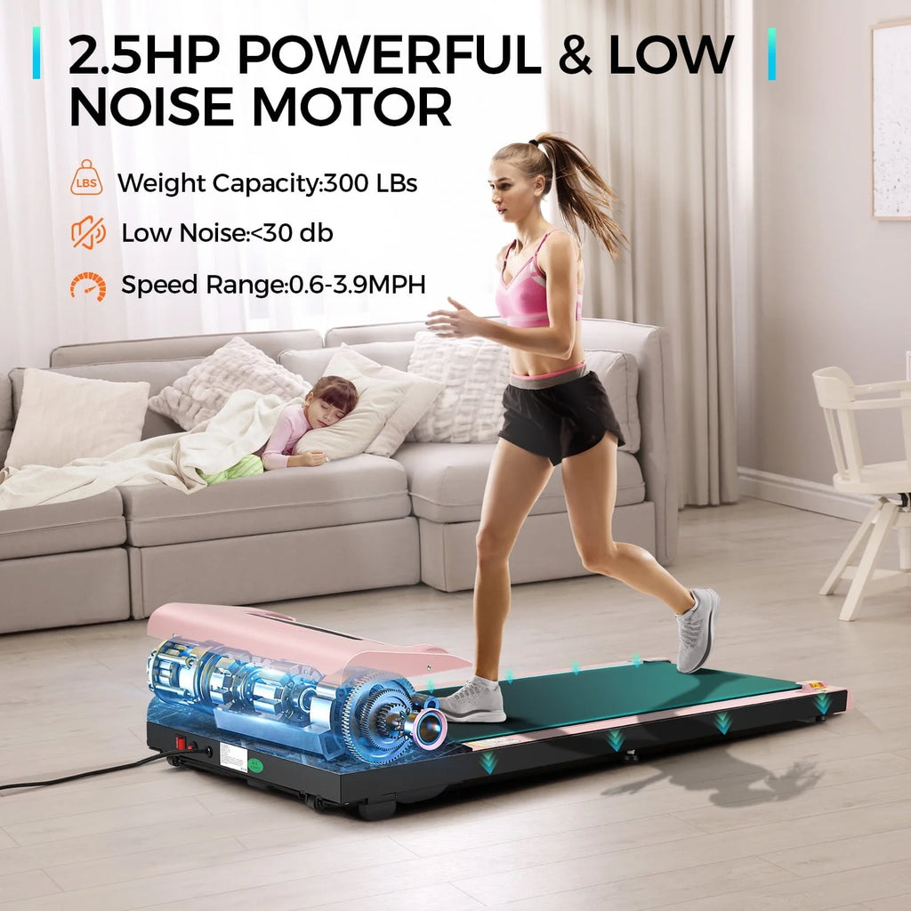 Walking Pad Treadmill 2.5HP Electric Jogging Running Machine with LED Display S6431