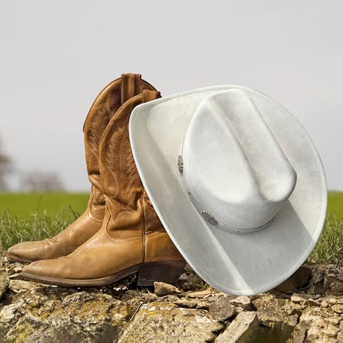 Felt Cowboy Hat with Shapeable Wide Brim Y6751