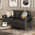 Grey Tight Back Armrest Chair and Loveseat Sofa L868088
