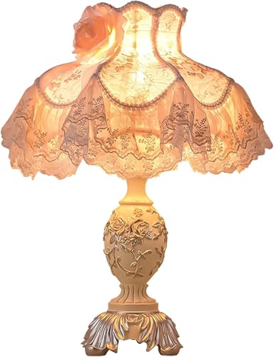 Pink Fabric Shade European Style Table Lamp P855
