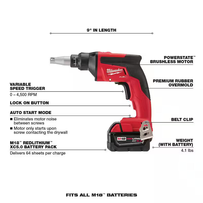 18V Lithium-Ion Brushless Cordless 1/4 in. Hex Impact Driver Kit S2825