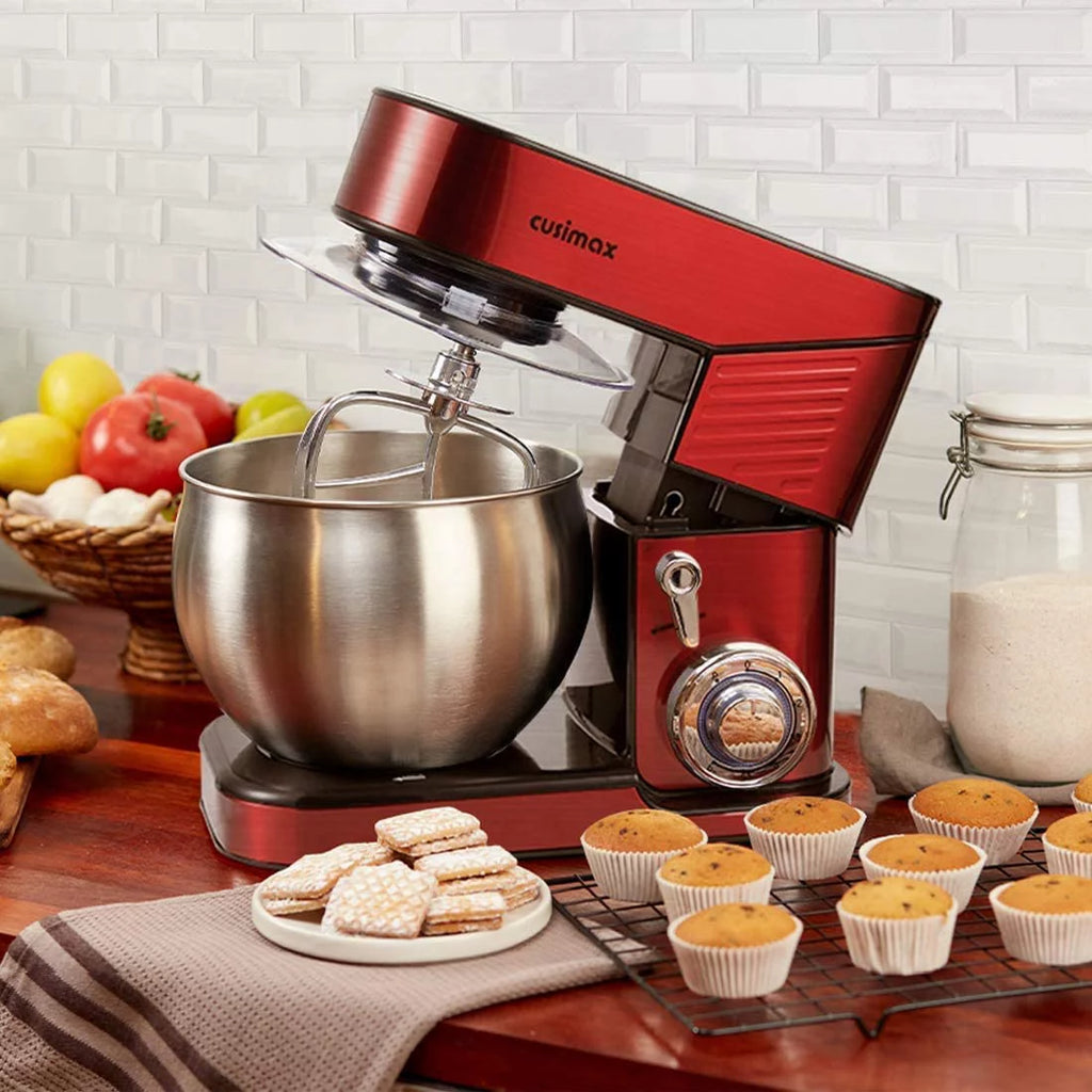 6.5QT Stainless Steel 6-Speeds Tilt-Head Electric Stand Mixer R1501