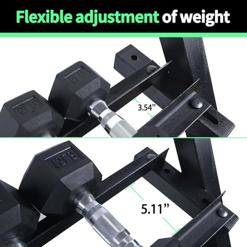 Heavy Duty Steel 3-Tier Dumbbell Rack 1100 LBS Capacity Z336