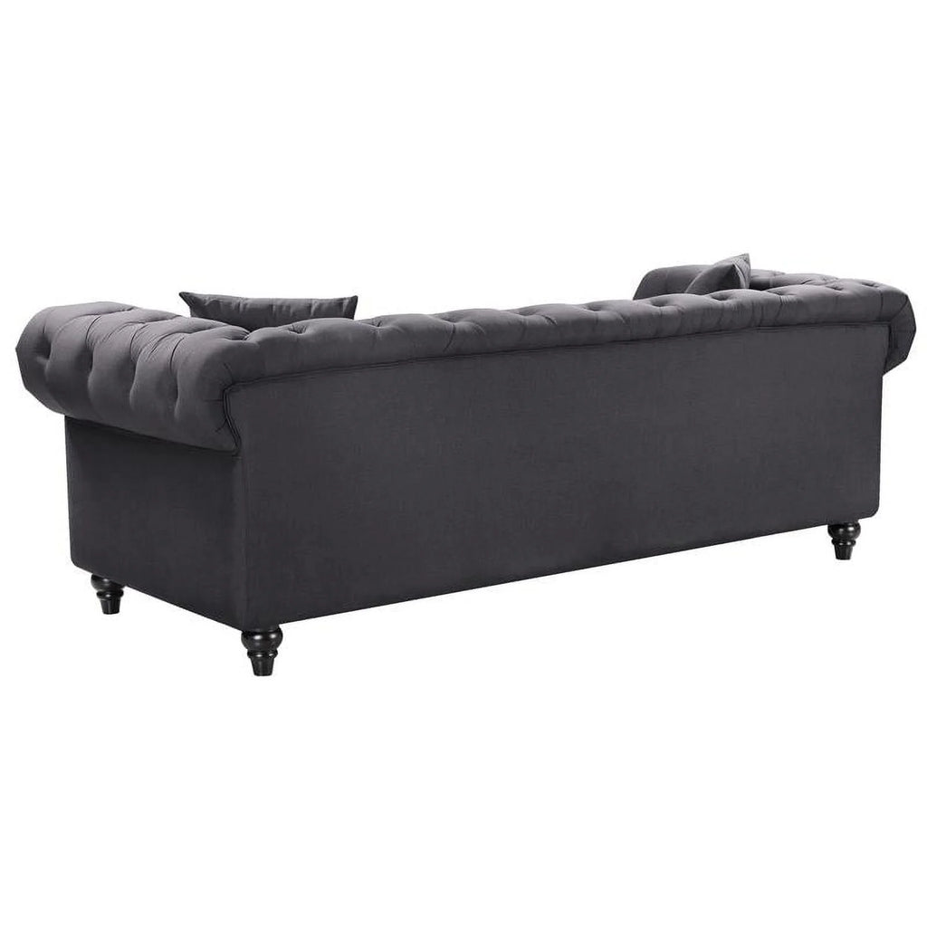 Chesterfield Loveseat with Accent Pillows F5058