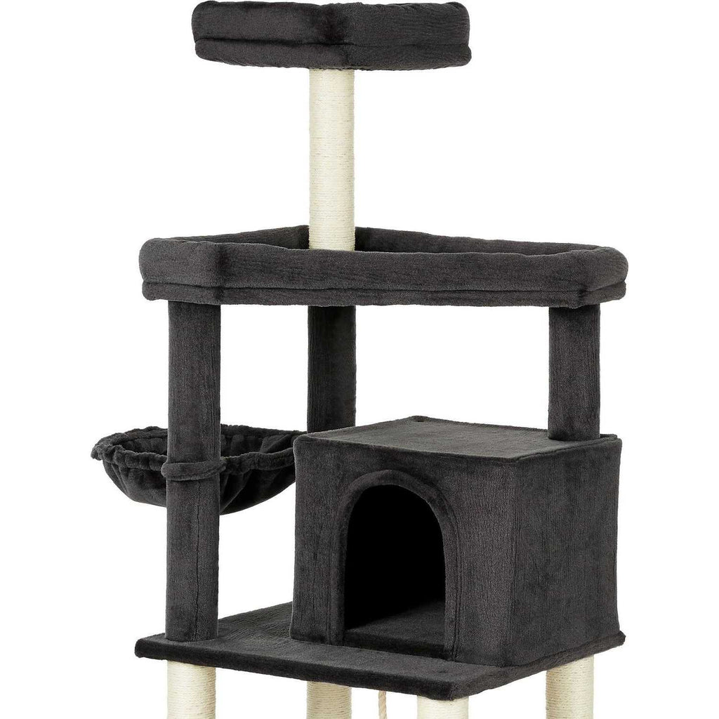 73-in Cat Tree with Hammock and Condo D7106