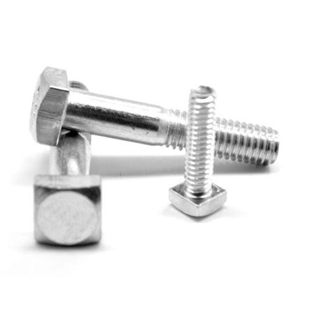 3/4 inch-10 x 4 inch A307 Grade A Square Head Machine Bolt Low Carbon Steel Zinc Plated Pk 25 W68678